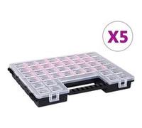 Boîtes d'assortiment 5 pcs 385x283x50 mm Plastique