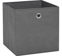 vidaXL Boîtes de rangement 10 pcs. Non tissé 28x28x28 cm Gris