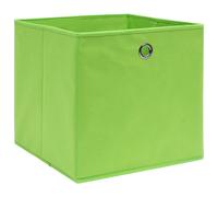 vidaXL Boîtes de rangement 10 pcs. Non tissé 28x28x28 cm Vert