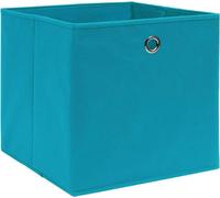 vidaXL Boîtes de rangement 4 pcs. Non tissé 28x28x28 cm bleu bébé