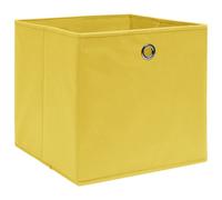 vidaXL Boîtes de rangement 4 pcs. Non tissé 28x28x28 cm Jaune