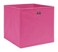 vidaXL Boîtes de rangement 4 pcs. Non tissé 28x28x28 cm Rose