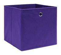 vidaXL Boîtes de rangement 4 pcs. Non tissé 28x28x28 cm Violet