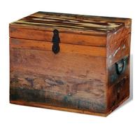 Vidaxl Boîtes De Rangement Bois Massif De Récupération