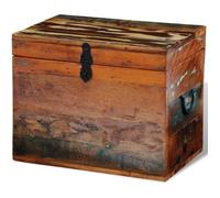 vidaXL Boîtes de rangement Bois massif de récupération