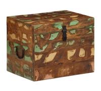 Vidaxl Boîtes De Rangement Bois Massif De Récupération