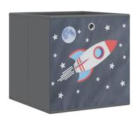 vidaXL Boîtes de Rangement Pliables 4 pcs 32x32x32 cm Tissu intissé, Cube de Rangement, boîte de Rangement Pliante, bac de Rangement Pliable