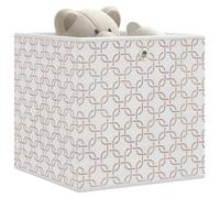 vidaXL Boîtes de rangement pliables 4 pcs crème tissu intissé, cube de rangement, boîte de rangement pliante, bac de rangement pliable