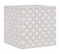 Boîtes de rangement pliables 4 pcs crème tissu intissé