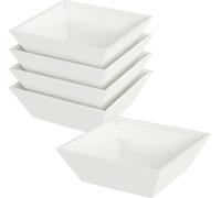 vidaXL Bol de jardin Planteur 5 pcs Blanc 50 x 50 x 15 cm Acier