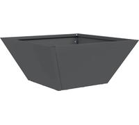 vidaXL Bol de jardin Planteur Anthracite 35 x 35 x 15 cm Acier