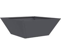 vidaXL Bol de jardin Planteur Anthracite 40 x 40 x 15 cm Acier