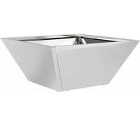 vidaXL Bol de jardin Planteur Argent 35 x 35 x 15 cm Acier inoxydable