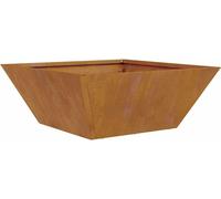 vidaXL Bol de jardin Planteur Rouillé 40 x 40 x 15 cm
