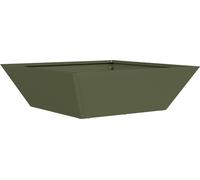 vidaXL Bol de jardin Planteur vert olive 50 x 50 x 15 cm Acier