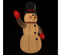 vidaXL Bonhomme de neige gonflable avec LED 120 cm