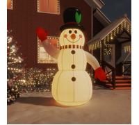 vidaXL Bonhomme de neige gonflable avec LED 300 cm, figurine gonflable, décoration de fête de Noël, décoration gonflable, 345369