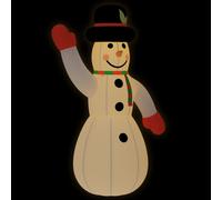 vidaXL Bonhomme de neige gonflable avec LED 455 cm