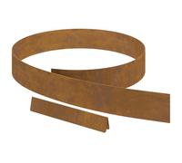 vidaXL Bordure de Jardin en Acier résistant aux intempéries Marron de 450 x 10 cm. Elle est Opaque et Peut être découpée avec des Ciseaux à métal. Parfaite pour l'extérieur, Elle a Besoin d'un assemb