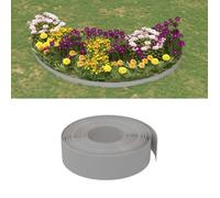 vidaXL Bordure de jardin gris 10 m 15 cm polyéthylène 154396