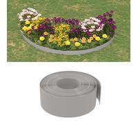 vidaXL Bordure de jardin Gris 10 m 20 cm polyéthylène 154399