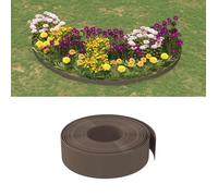 vidaXL Bordure de jardin marron 10 m 15 cm polyéthylène 154398