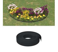 vidaXL Bordure de jardin noir 10 m 10 cm polyéthylène 154394