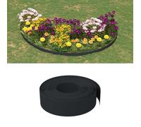 vidaXL Bordure de jardin noir 10 m 15 cm polyéthylène 154397