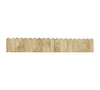 2x Rouleaux de Bordure 120 cm Bois de Pin Imprégné Gazon Pelouse Bord vidaXL