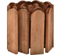 vidaXL Bordure de parterre Marron 120 cm Bois de pin imprégné