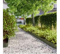 vidaXL Bordure de Pelouse 10 pc 15 x 103 cm Acier Vert olive 860145
