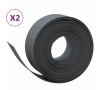 Bordures de jardin 3 pcs noir 10 m 15 cm polyéthylène vidaXL