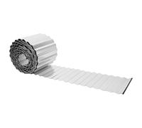 vidaxl Bordure de Pelouse 20 m x 10 cm Acier galvanisé Argenté