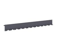 vidaXL Bordure de Pelouse 20 pc 102 x 10 x 4 cm Acier Anthracite