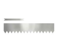 vidaXL Bordure de pelouse 20 pièces argent 100 x 0,05 x 20 cm