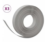 vidaXL Tuinranden 3 st 10 m 10 cm polyetheen grijs3155429 Gris G