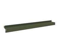 vidaXL Bordure de Pelouse 30 pc 100 x 10 x 8 cm Acier Vert Olive,