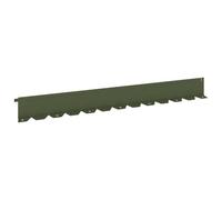 vidaXL Bordure de Pelouse 30 pc 102 x 10 x 4 cm Acier Vert Olive