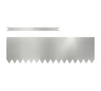 vidaXL Bordure de Pelouse 30 pcs Argent 100 x 0.05 x 20 cm, Jardin et terrasse, séparateur de pelouse Moderne, Bord de Chemin, barrière extérieure, Touche déco