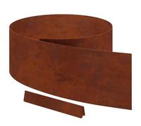 vidaXL Bordure de Jardin en Acier rouillé 450 x 25 cm, Set de 4, Durable et résistant aux intempéries. À Monter à 2, c’est Facile à Installer avec Un Marteau et des Ciseaux. pour Usage extérieur uniq