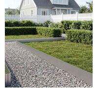 vidaxl Bordure de Pelouse 5 m x 10 cm Acier galvanisé Argenté