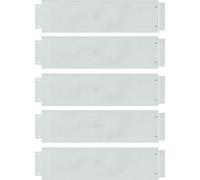 vidaXL Bordures pelouse 5 Pcs 100X25 cm PVC Jardin Bordures Imperméables Flexible Bordure Extérieure Design Minimaliste Bordures Durables Résistantes aux intempéries