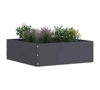 Vidaxl Bordure De Pelouse 6 Pcs Anthracite 40 X 40 X 13 Cm Acier