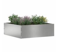 Vidaxl Bordure De Pelouse Argent 40 X 40 X 13 Cm Acier Galvanisé