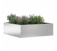 Vidaxl Bordure De Pelouse Argent 40 X 40 X 13 Cm Acier Inoxydable