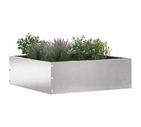 vidaXL Bordure de Pelouse Argent 40 x 40 x 13 cm Acier Inoxydable, Jardin et Terrasse, Bordure Métallique Moderne, Séparateur de Paysage, Barrière de Pelouse, Installation Durabile DIY