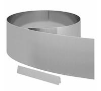 Vidaxl Bordure De Jardin Argent 450 X 25 Cm Acier Galvanisé