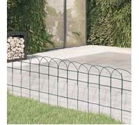 vidaXL Bordure de pelouse en fer, enduit de poudre, 10 x 0,4 m