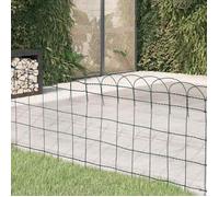 vidaXL Bordure de pelouse Fer enduit de poudre 10x0,65 m
