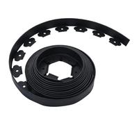 vidaXL Bordure de pelouse Flexible avec 30 piquets 10 m 5 cm